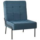 Oferta de VidaXL Cadeira de descanso 65x79x87 cm veludo azul por 166,99€ em VidaXL