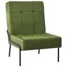 Oferta de VidaXL Cadeira de descanso 65x79x87 cm veludo verde-claro por 161,99€ em VidaXL