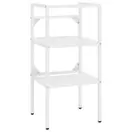 Oferta de VidaXL Estrutura p/ lavatório casa de banho ferro 40x38x83 cm branco por 57,99€ em VidaXL