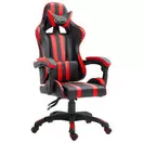 Oferta de VidaXL Cadeira de gaming couro artificial vermelho por 184,99€ em VidaXL