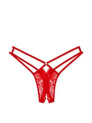 Oferta de Crotchless Lace Strappy Thong Panty por 21,12€ em Victorias Secret