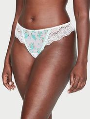 Oferta de Lace Ribbon-Slot Thong Panty por 21,63€ em Victorias Secret