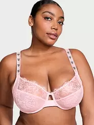 Oferta de The Fabulous by Victoria's Secret Full-Cup Shine Strap Rose Lace Bra por 79,56€ em Victorias Secret