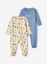 Oferta de Lote de 2 pijamas aventura, em interlock, para bebé menino... por 11,19€ em Vertbaudet