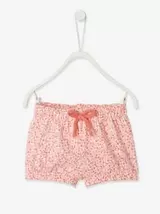 Oferta de Calções em malha, para bebé menina - branco claro estampado por 7,99€ em Vertbaudet