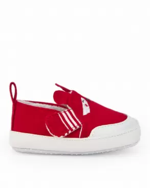 Oferta de Tênis infantil em vermelho com detalhes de personagem coleção Sweet Raccon por 15,99€ em Tuc Tuc