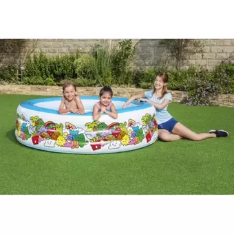 Oferta de Bestway - Piscina 3 Anéis Insufláveis 196 x 53 cm (vários modelos) por 24,99€ em Toys R Us