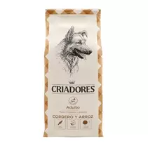 Oferta de Criadores Adult Borrego e Arroz ração para cães de porte médio e grande por 19,99€ em TiendAnimal