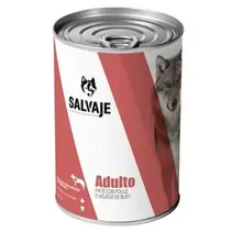 Oferta de Salvaje Adulto Frango e Fígado de Boi em Patê lata para cães por 2,29€ em TiendAnimal