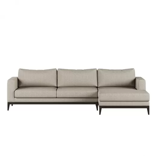 Oferta de SOFÁ COM CHAISE LONGUE COPENHAGA  SAND por 2952€ em TGV Interiores