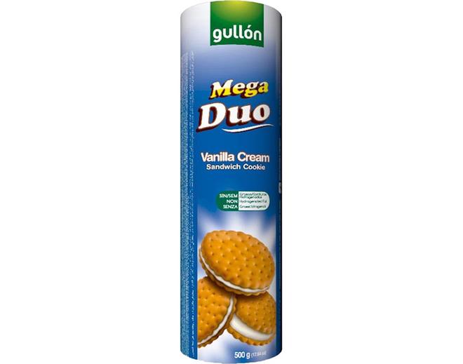 Oferta de Bolacha Gullon Mega Duo Baunilha 500g por 1,99€ em Neomáquina