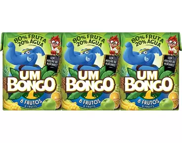 Oferta de Um Bongo 8 Frutos 200ml por 0,42€ em Neomáquina