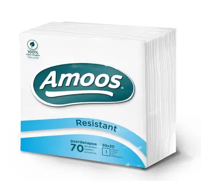 Oferta de Guardanapo Amoos 30*30 Resistent 1f 70* por 0,54€ em Neomáquina