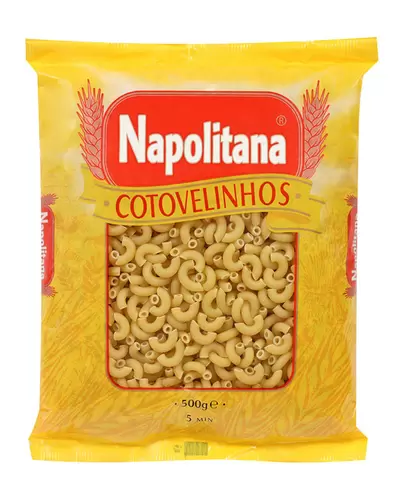 Oferta de Massa Napolitana Cotovelinhos 500g por 0,89€ em Neomáquina