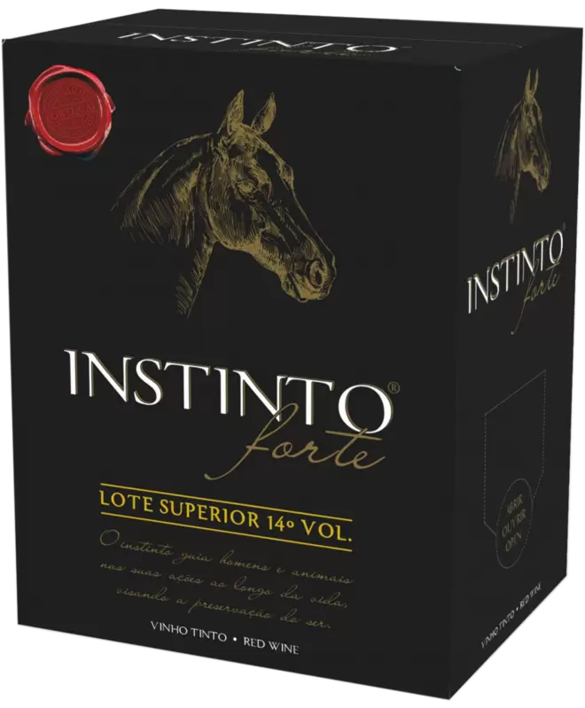 Oferta de Vinho Tinto Instinto Forte Box por 6,99€ em Neomáquina