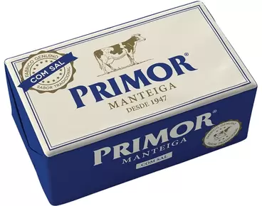 Oferta de Manteiga Primor Com Sal 250g por 1,99€ em Neomáquina