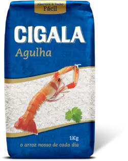 Oferta de Arroz Cigala Agulha 1kg por 1,38€ em Neomáquina