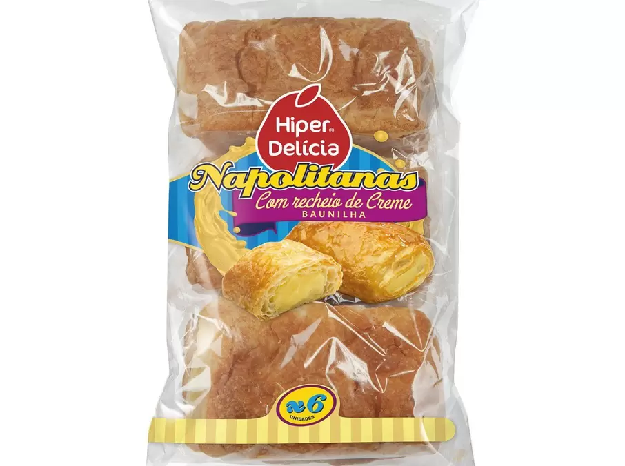 Oferta de Napolitanas Hiper Delicia Creme 270g por 1,39€ em Neomáquina