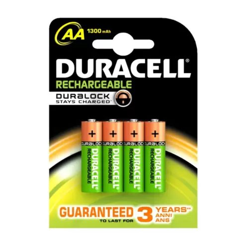 Oferta de Pilhas Duracell Recarregáveis 4xAA 1300mAh por 9,5€ em Tek4life