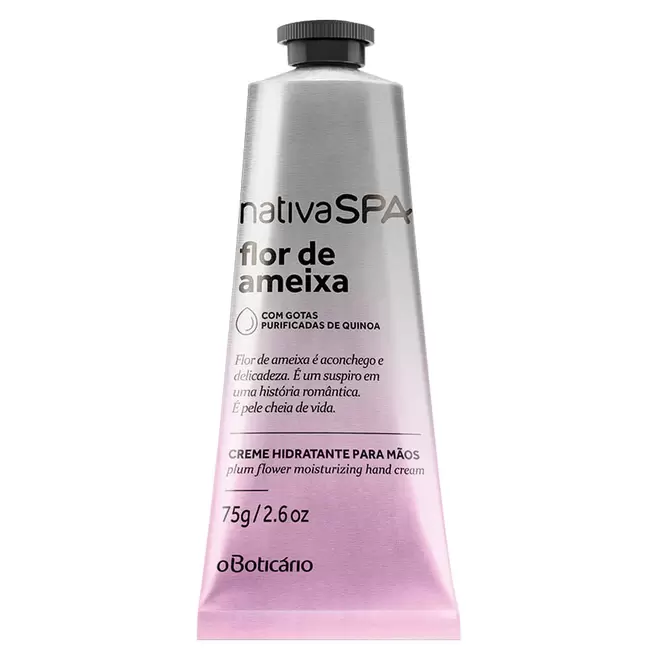 Oferta de Creme de Mãos Nativa Spa Flor de Ameixa, 75g por 10,99€ em O Boticário