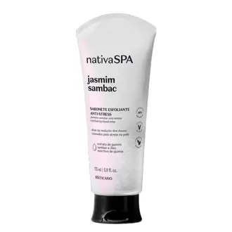 Oferta de Sabonete Líquido Esfoliante Nativa Spa Jasmim Sambac, 175ml por 11,99€ em O Boticário