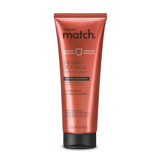 Oferta de Shampoo Match Escudo de Força, 250ml por 6€ em O Boticário