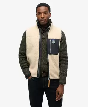 Oferta de Vintage Retro Fleece Gilet por 69,99€ em Superdry