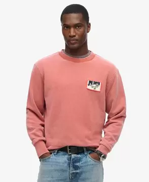 Oferta de Mechanic Loose Fit Crew Sweatshirt por 54,99€ em Superdry