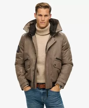 Oferta de City Tweed Padded Bomber Jacket por 139,99€ em Superdry