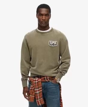 Oferta de Mechanic Loose Fit Crew Sweatshirt por 54,99€ em Superdry