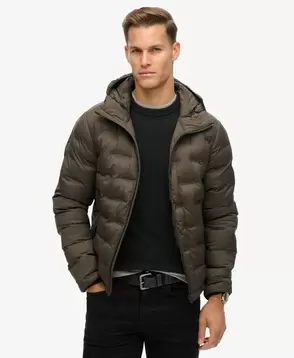 Oferta de Hooded Quilted Puffer Coat por 119,99€ em Superdry