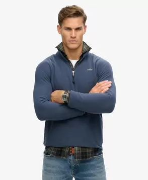 Oferta de Polar Fleece Half Zip por 49,99€ em Superdry