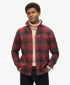 Oferta de Vintage Check Overshirt por 64,99€ em Superdry