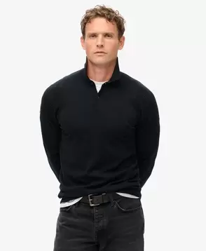 Oferta de Merino Long Sleeve Polo Jumper por 54,99€ em Superdry