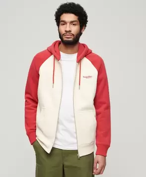 Oferta de Essential Baseball Zip Hoodie por 54,99€ em Superdry