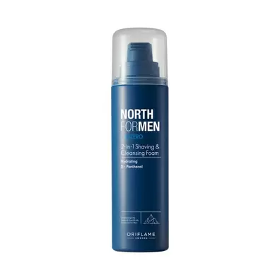 Oferta de Espuma de Limpeza e de Barbear 2 em 1 Subzero North For Men por 7,49€ em Oriflame