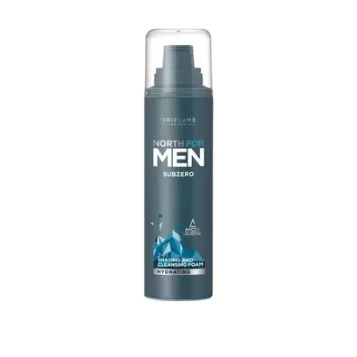 Oferta de Espuma de Limpeza e Barbear 2 em 1 Subzero North For Men por 5,49€ em Oriflame