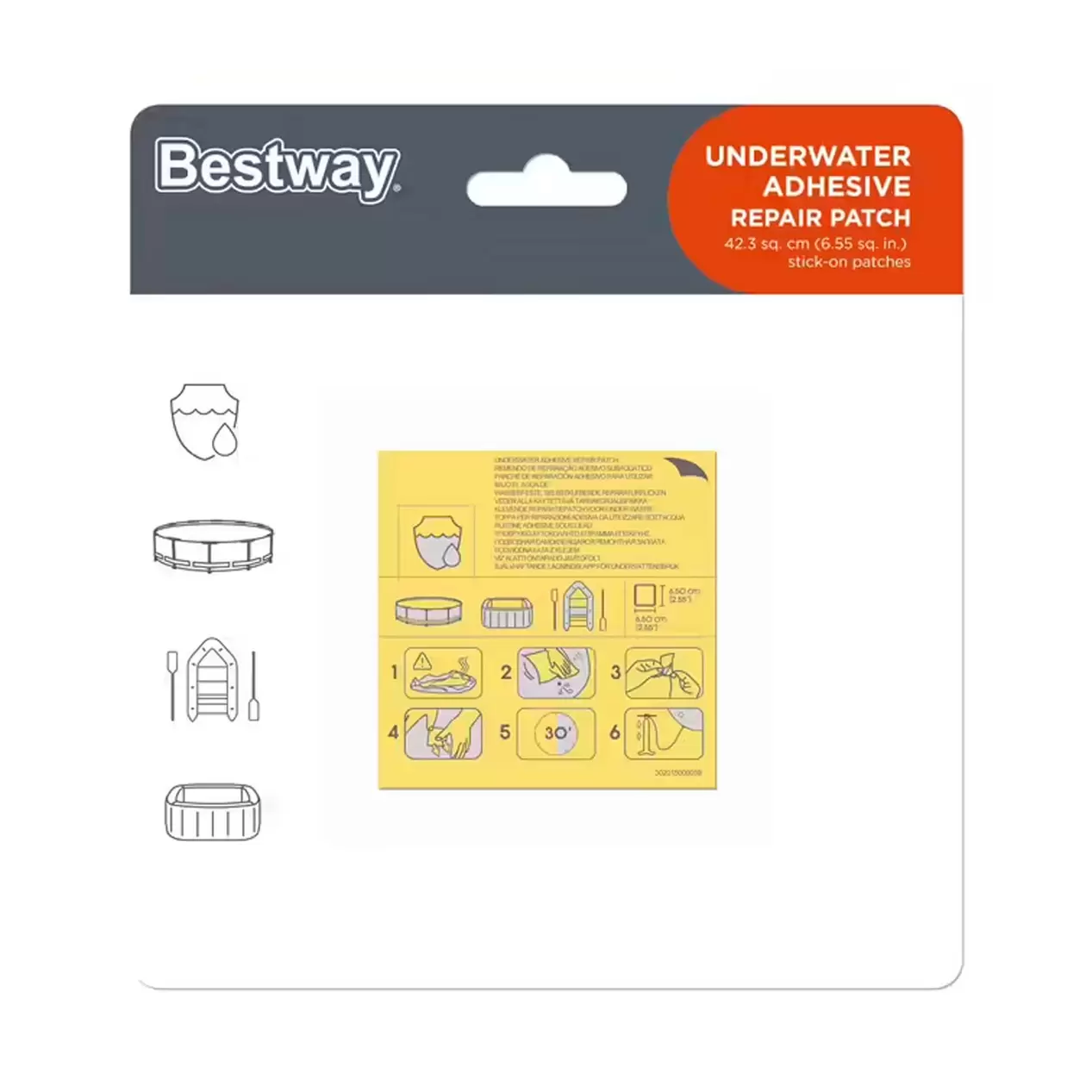 Oferta de Remendo Adesivo para Piscinas 10 Uni BestWay por 1,99€ em OvarMat