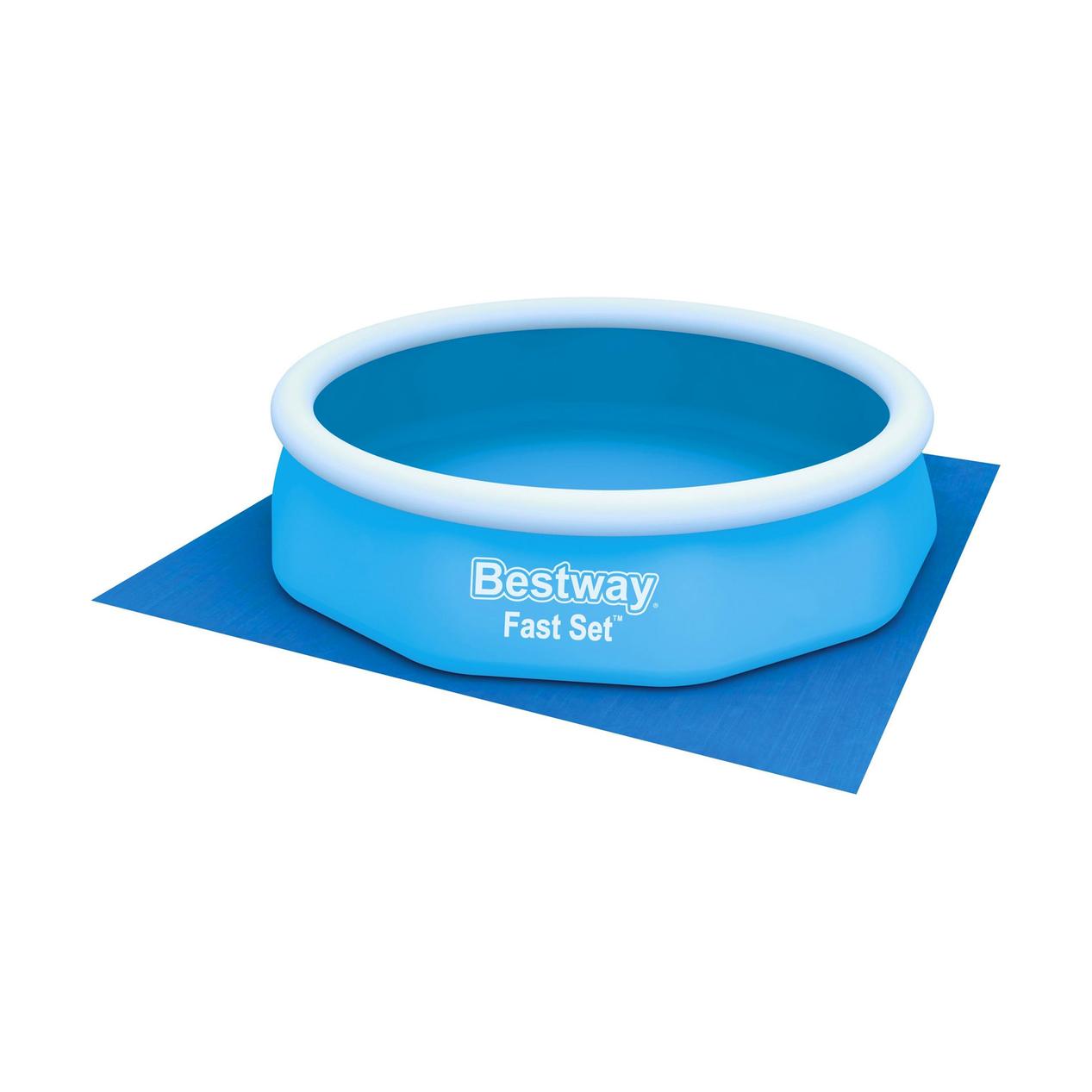 Oferta de Tapete para Piscina Azul Bestway por 13,49€ em OvarMat