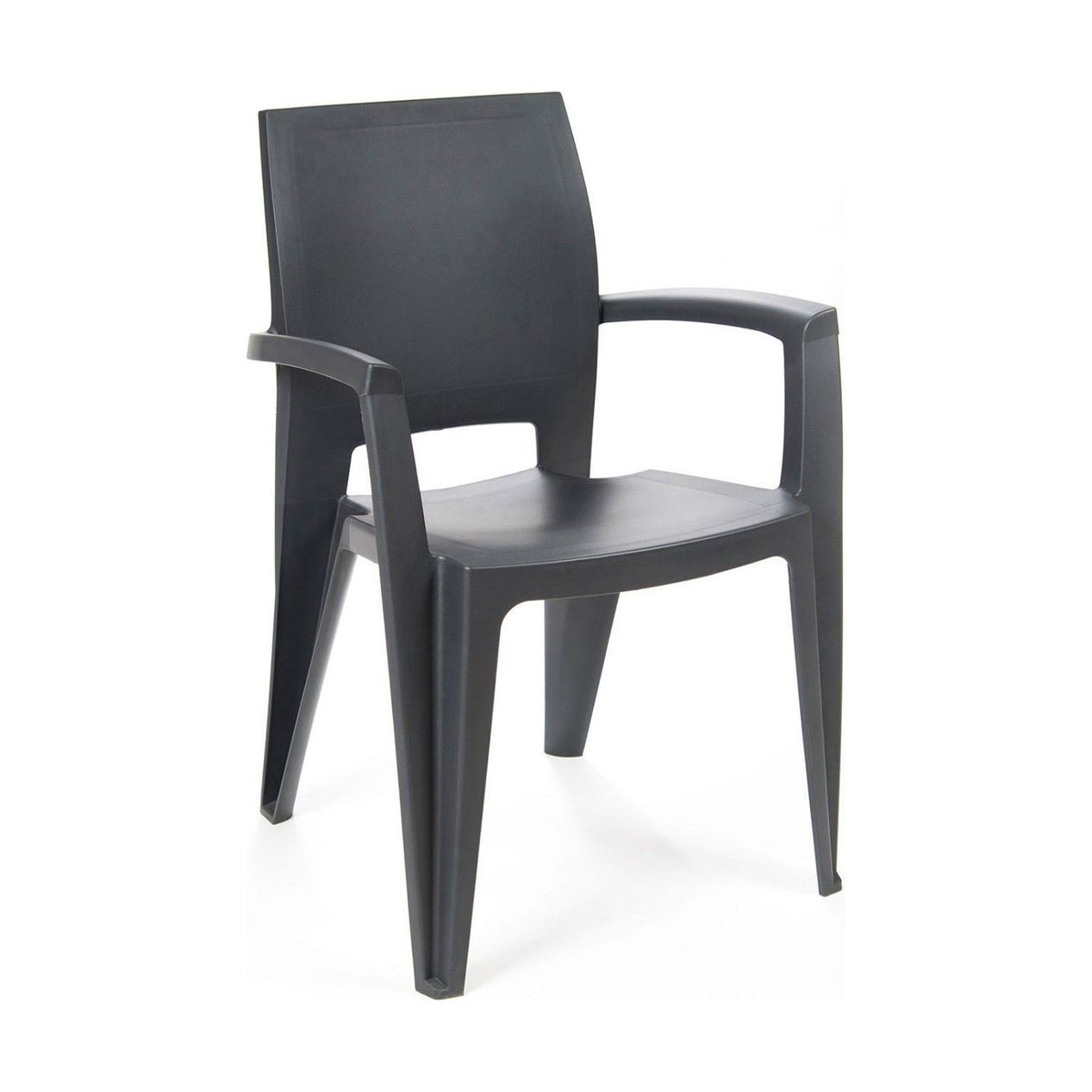 Oferta de Cadeira Elegance Lisa com Braços Resina por 13,99€ em OvarMat