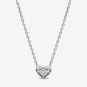 Oferta de Colar Radiant Heart & Floating Stone por 69€ em Pandora