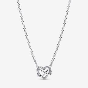 Oferta de Colar Sparkling Infinity Heart por 69€ em Pandora