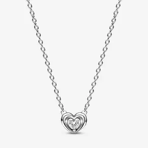 Oferta de Colar Radiant Heart & Floating Stone por 69€ em Pandora