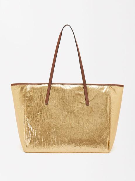 Oferta de Metallic Shopper Bag L por 25,99€ em Parfois