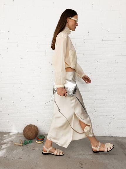 Oferta de Midi Skirt With Elastic Waistband por 29,99€ em Parfois