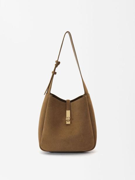 Oferta de Leather Shoulder Bag por 29,99€ em Parfois