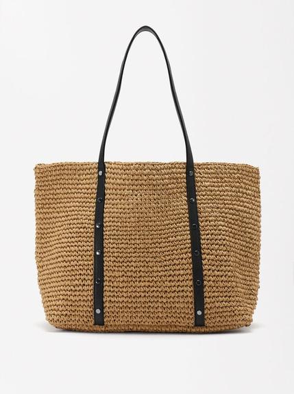 Oferta de Straw Effect Shopper Bag por 29,99€ em Parfois