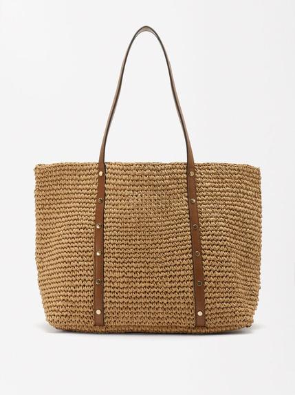 Oferta de Straw Effect Shopper Bag por 29,99€ em Parfois