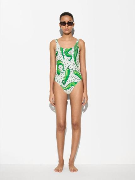 Oferta de Printed Bathing Suit por 25,99€ em Parfois