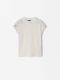 Oferta de Side-Button T-Shirt por 19,99€ em Parfois